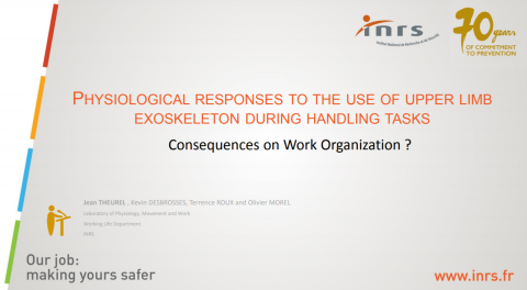 Physiological Responses to the Use of Upper Limb Exoskeleton during Handling Tasks