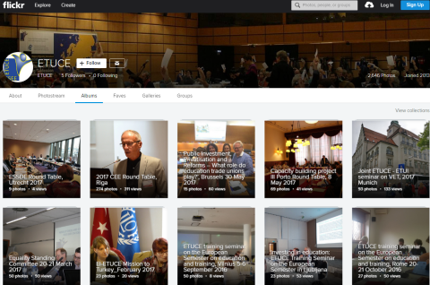 ETUCE Flickr profile