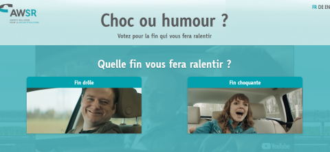 Shock or Humour - Road safety advertisement