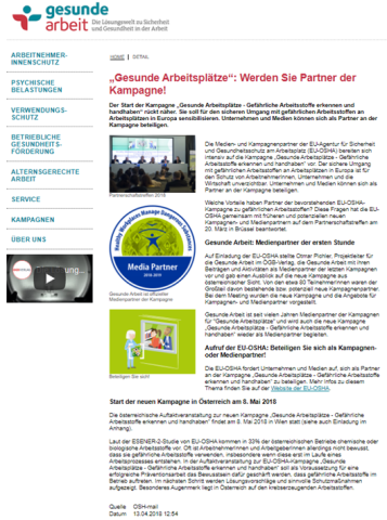 Become a Healthy Workplace Campaign partner