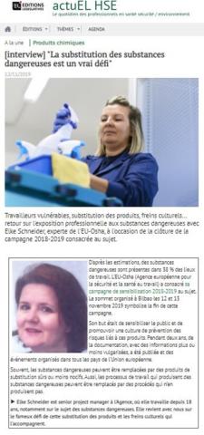 EU-OSHA expert interview on the substitution of dangerous substances