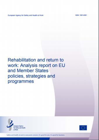 Rehabilitation and return to work: Analysis report on EU and Member States policies, strategies and programmes