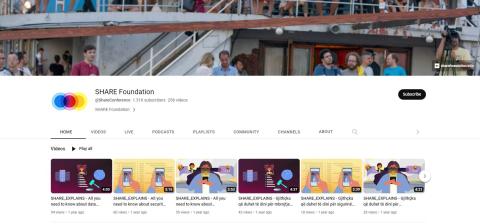 SHARE Foundation YouTube channel