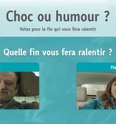 Shock or Humour - Road safety advertisement