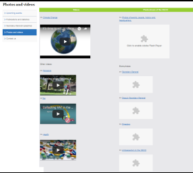 Photo and video gallery