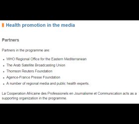 Health promotion in the media: Partners