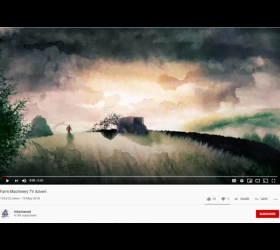 Farm machinery TV advert
